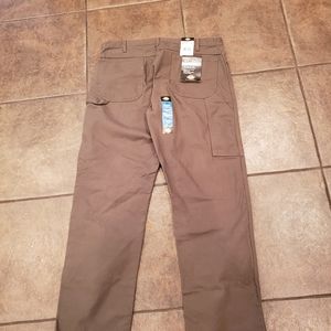 Dickies duck canvas 100% cotton carpenter pants mens 38X32 OD green